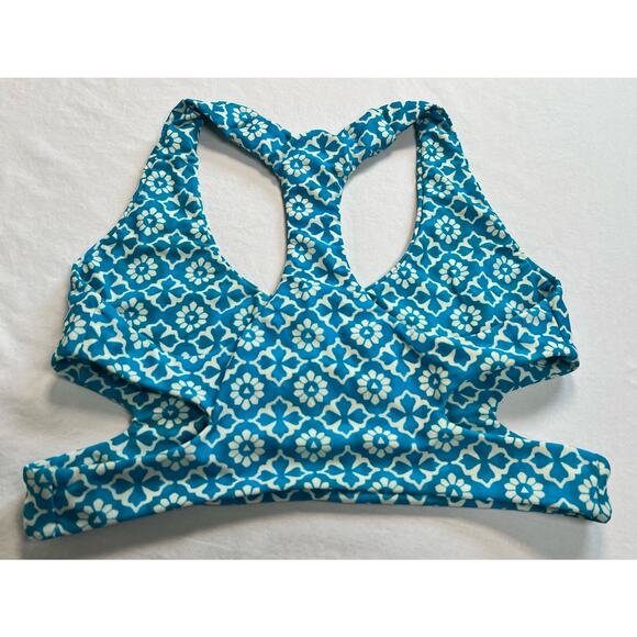 Tori Praver‎ Bikini Top Size Med Blue and White - Picture 2 of 7